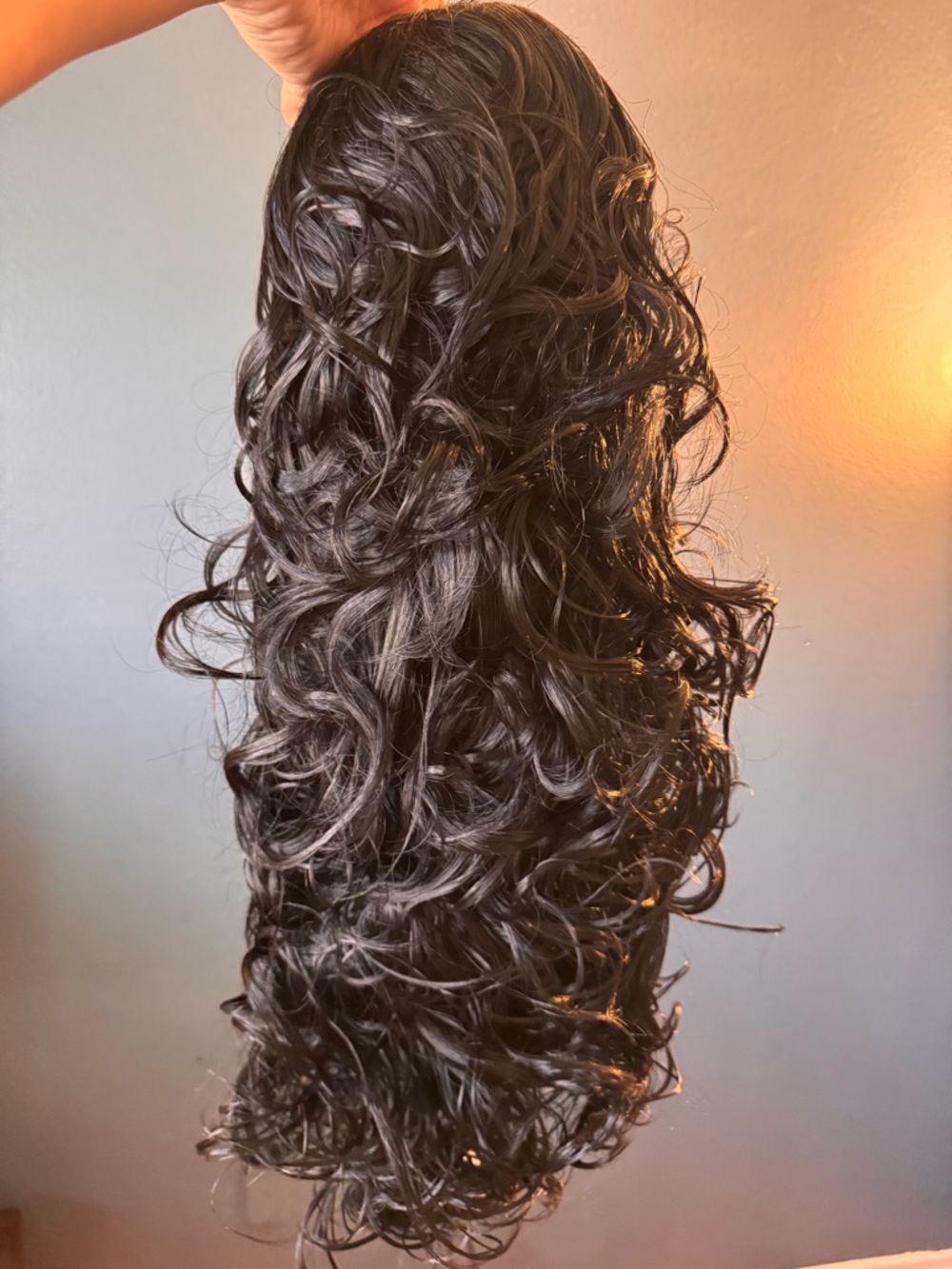 Luxury Curly Black Women's Wig - Unbranded